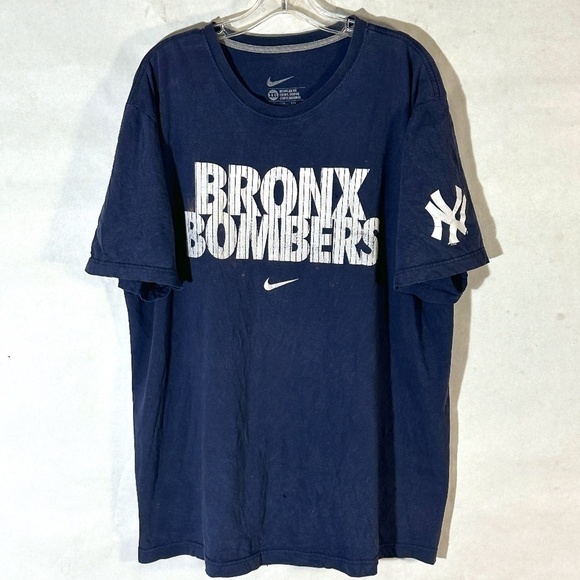 NIKE MLB New York Yankees Bronx Bombers Baseball T Shirt Tee XXL - Picture 1 of 8